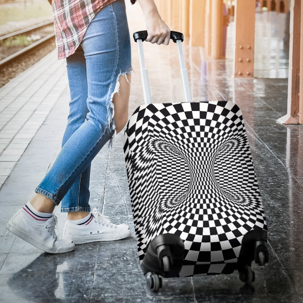 Optical Illusion Projection Torus Luggage Cover Protector
