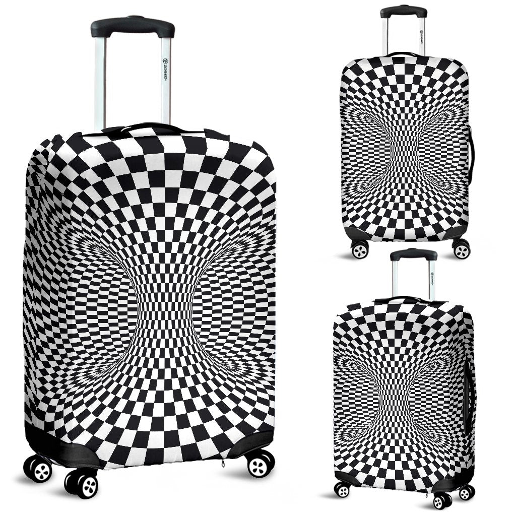 Optical Illusion Projection Torus Luggage Cover Protector