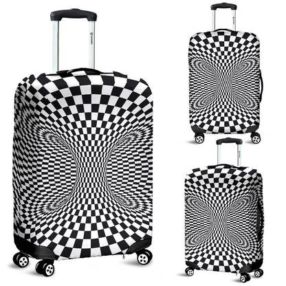 Optical Illusion Projection Torus Luggage Cover Protector