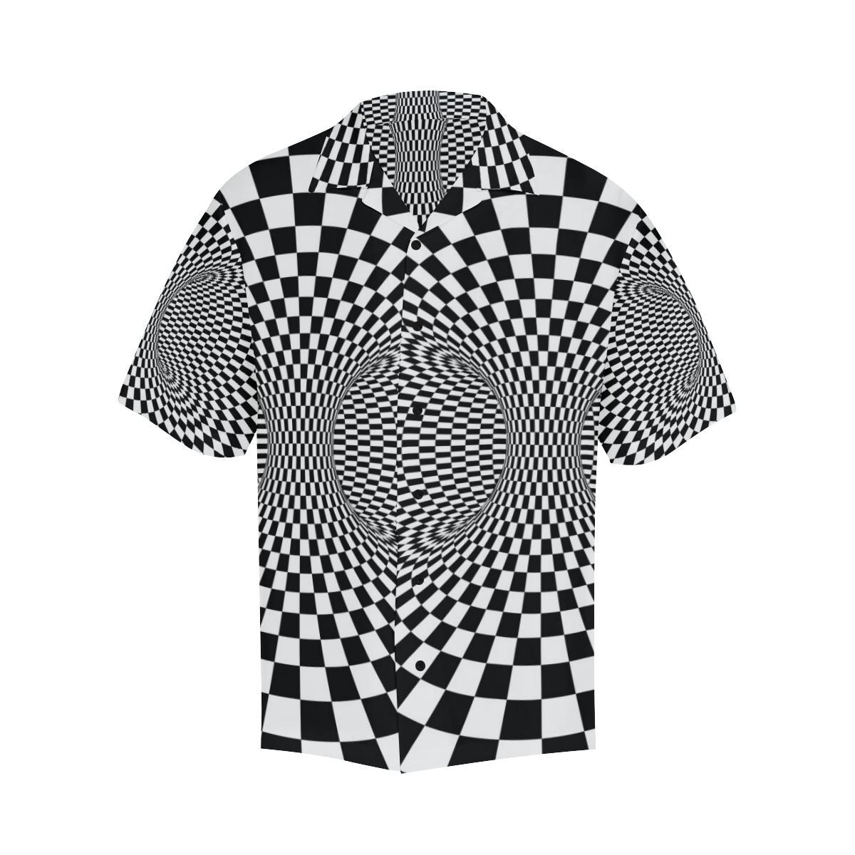 Optical illusion Projection Torus Men Aloha Hawaiian Shirt