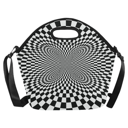 Optical illusion Projection Torus Neoprene Lunch Bag (Model 1669)(Large)-JTAMIGO.COM