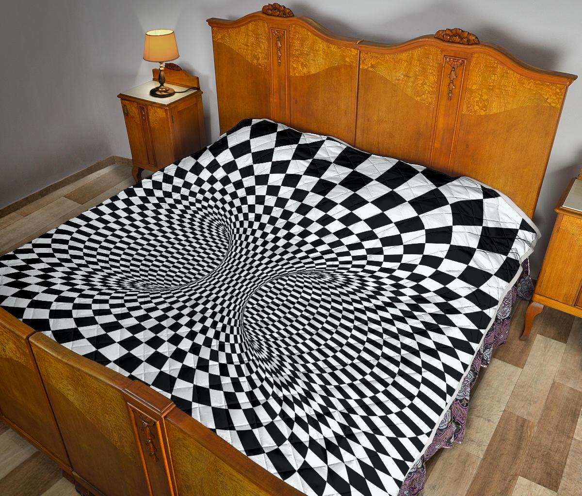 Optical illusion Projection Torus Premium Quilt-JTAMIGO.COM