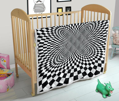 Optical illusion Projection Torus Premium Quilt-JTAMIGO.COM