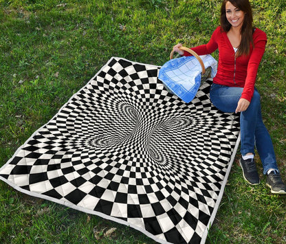 Optical illusion Projection Torus Premium Quilt-JTAMIGO.COM