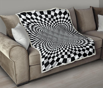 Optical illusion Projection Torus Premium Quilt-JTAMIGO.COM