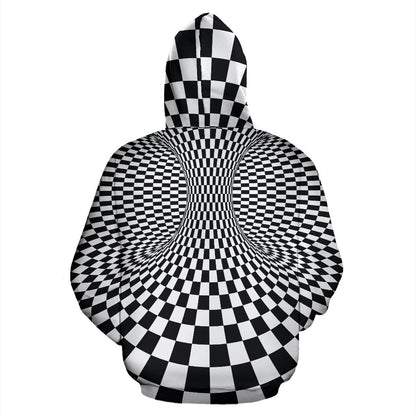 Optical illusion Projection Torus Pullover Hoodie