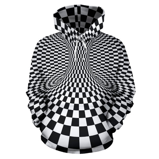 Optical illusion Projection Torus Pullover Hoodie