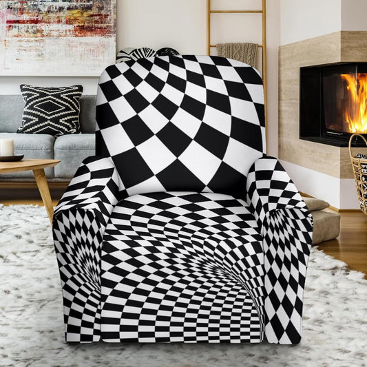 Optical illusion Projection Torus Single Sofa Slipcover -JTAMIGO.COM