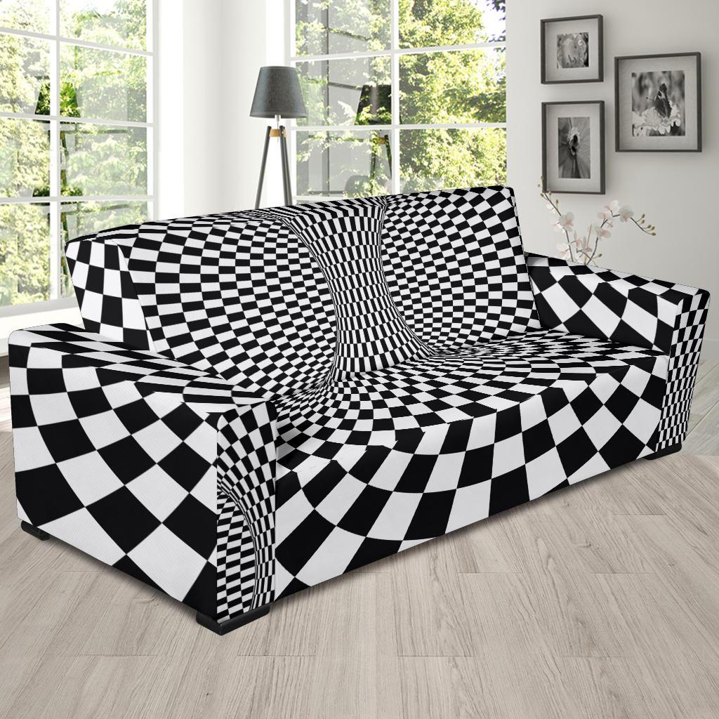Optical illusion Projection Torus Sofa Slipcover-JTAMIGO.COM
