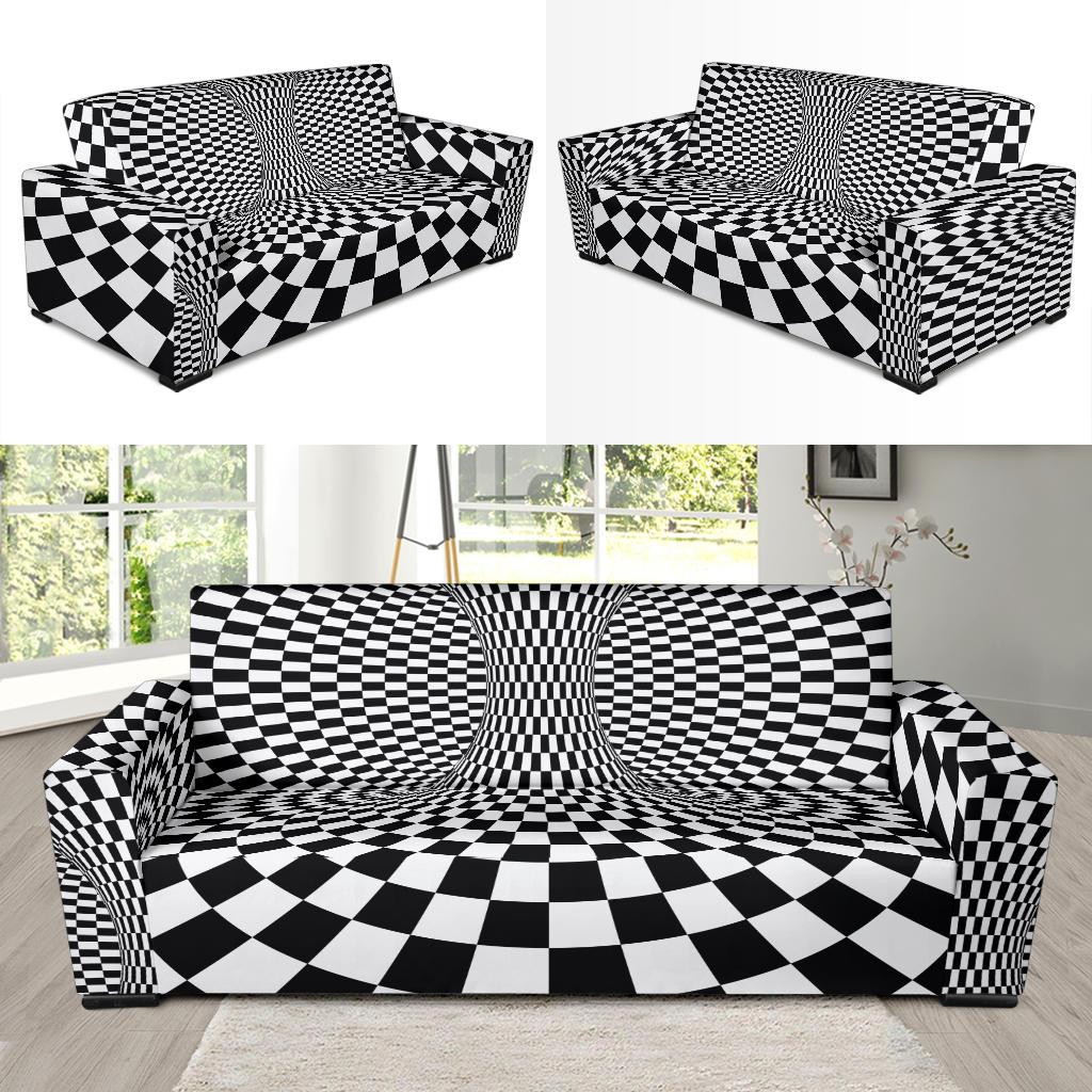 Optical illusion Projection Torus Sofa Slipcover-JTAMIGO.COM