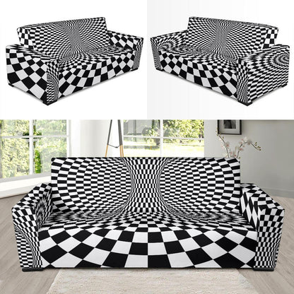 Optical illusion Projection Torus Sofa Slipcover-JTAMIGO.COM