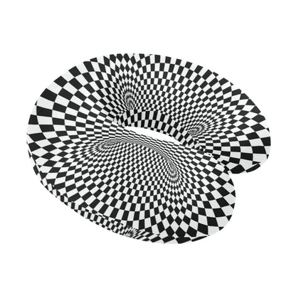 Optical illusion Projection Torus U-Shaped Travel Neck Pillow-JTAMIGO.COM