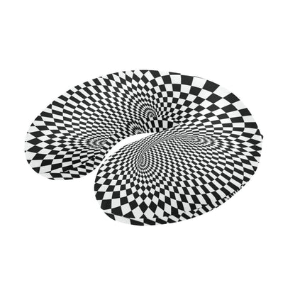 Optical illusion Projection Torus U-Shaped Travel Neck Pillow-JTAMIGO.COM