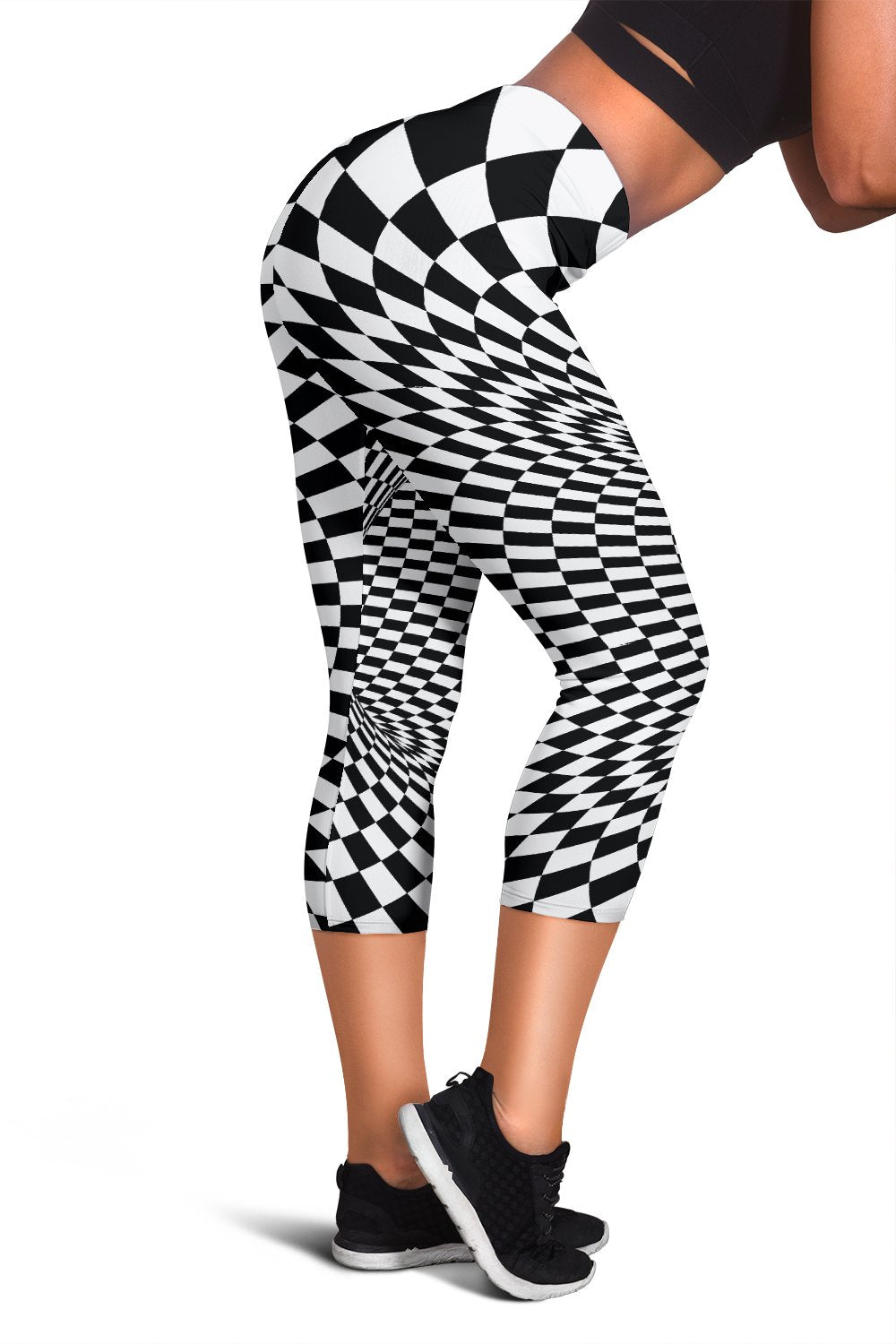 Optical illusion Projection Torus Women Capris
