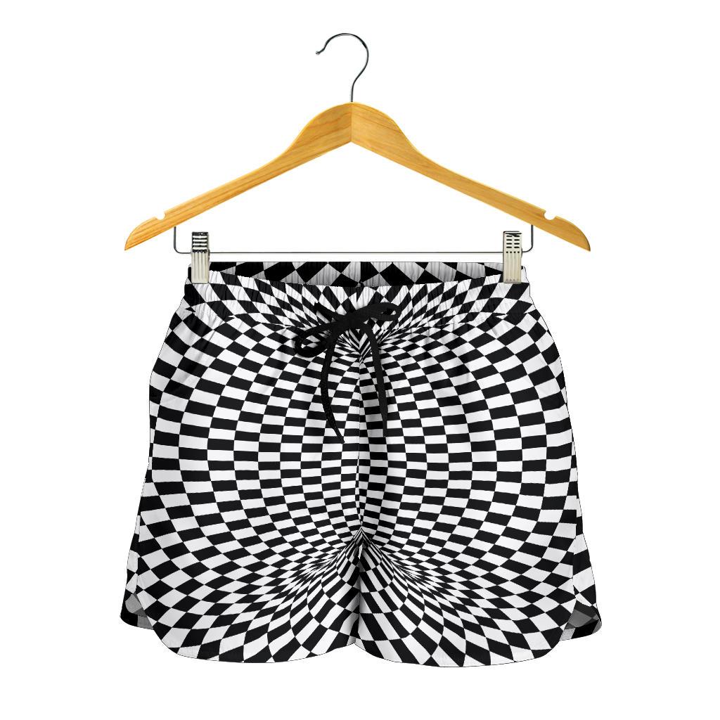 Optical illusion Projection Torus Women Shorts-JTAMIGO.COM