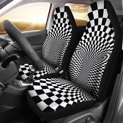 Optical illusion Projection Torus2 Universal Fit Car Seat Covers