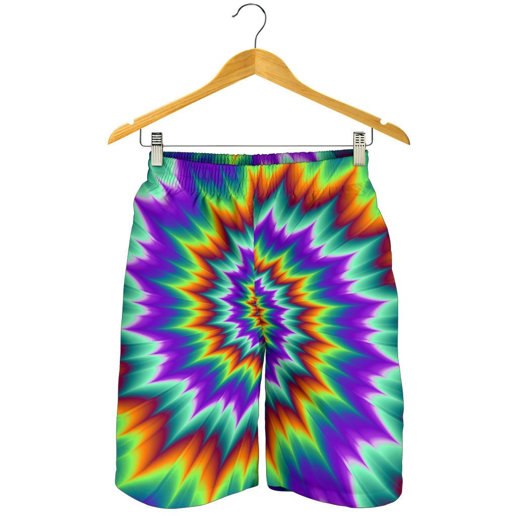Optical illusion Pulsing fiery spirals Mens Shorts-JTAMIGO.COM