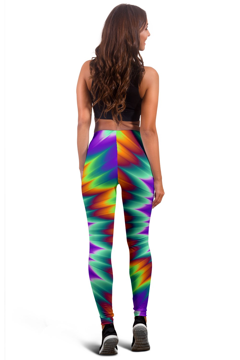 Optical illusion Pulsing fiery spirals Women Leggings