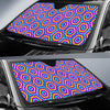 Optical Illusion Techno Movement Car Sun Shade For Windshield