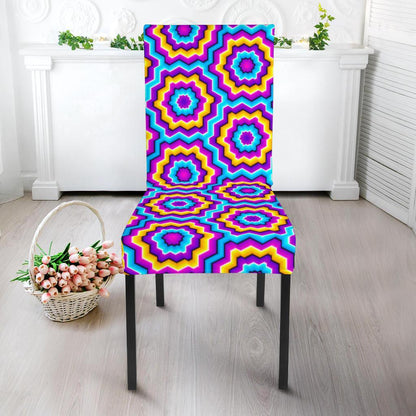 Optical illusion Techno Movement Dining Chair Slipcover-JTAMIGO.COM
