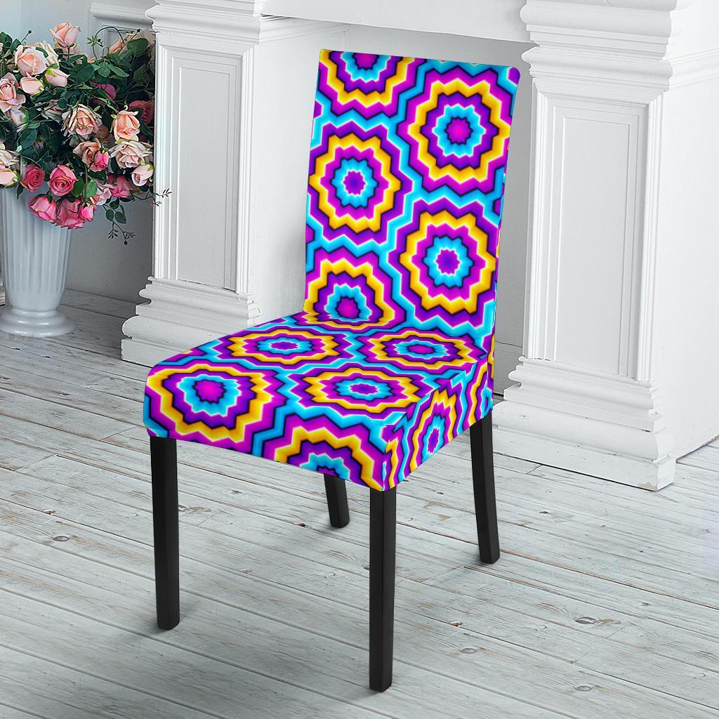 Optical illusion Techno Movement Dining Chair Slipcover-JTAMIGO.COM