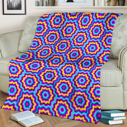 Optical illusion Techno Movement Fleece Blanket
