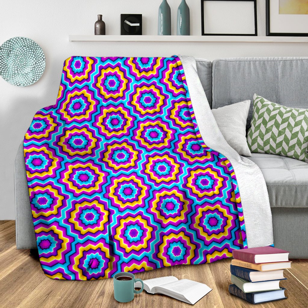 Optical illusion Techno Movement Fleece Blanket