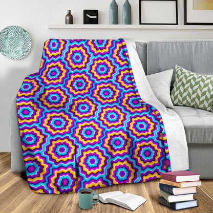 Optical illusion Techno Movement Fleece Blanket