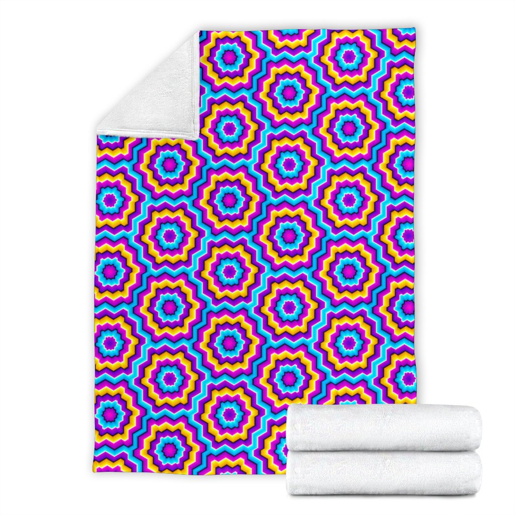 Optical illusion Techno Movement Fleece Blanket
