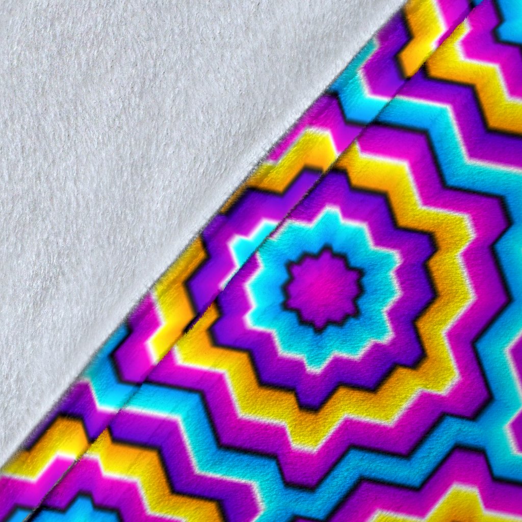 Optical illusion Techno Movement Fleece Blanket