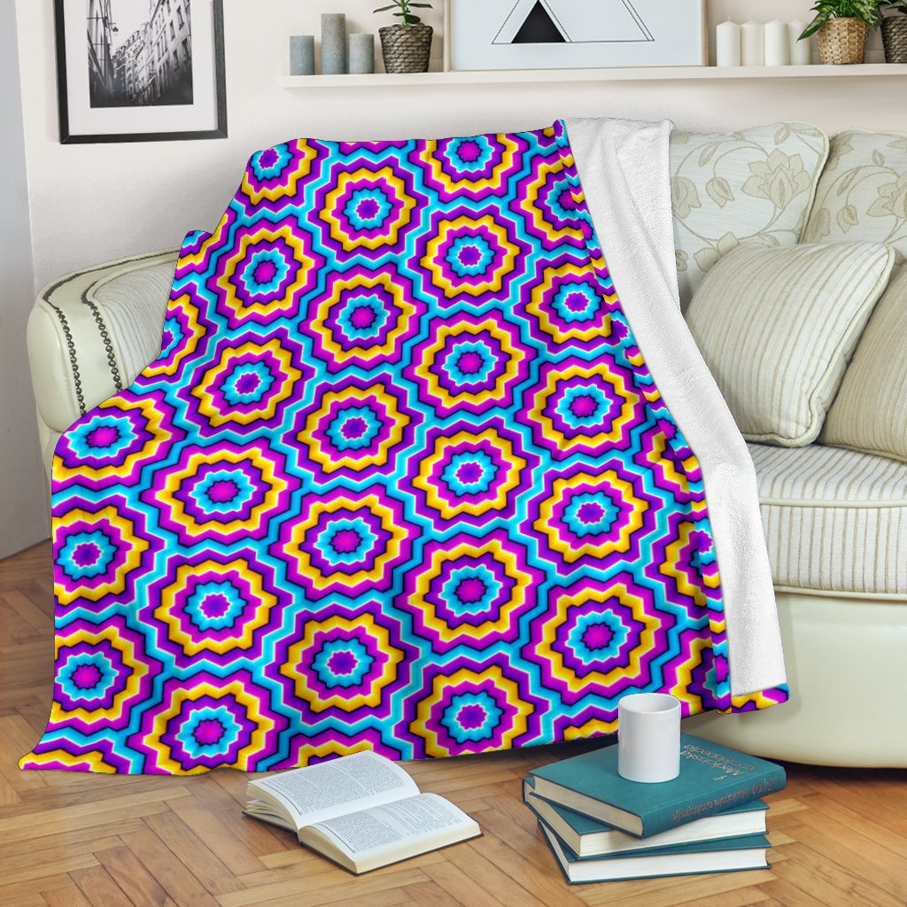 Optical illusion Techno Movement Fleece Blanket