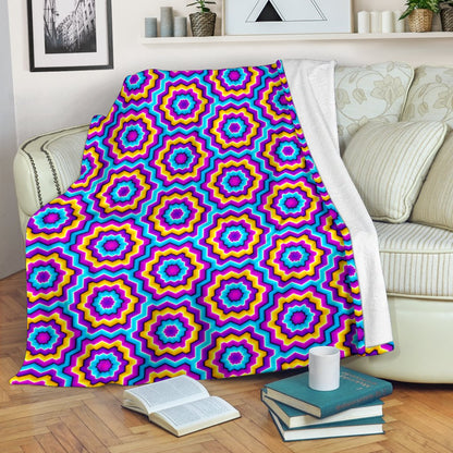 Optical illusion Techno Movement Fleece Blanket
