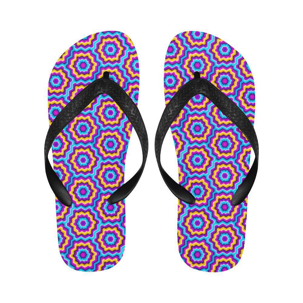 Optical illusion Techno Movement Flip Flops-JTAMIGO.COM