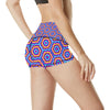 Optical illusion Techno Movement High Waisted Spandex Shorts-JTAMIGO.COM