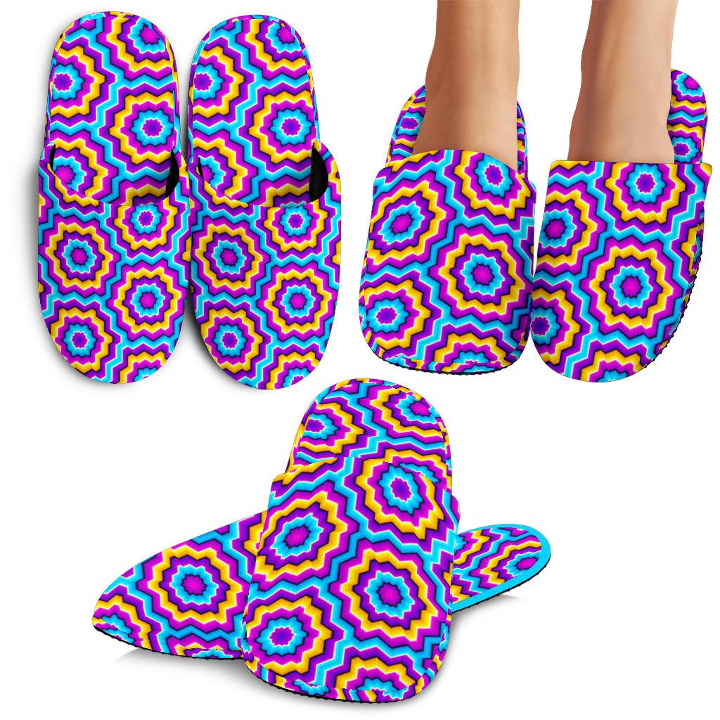Optical illusion Techno Movement House Slippers