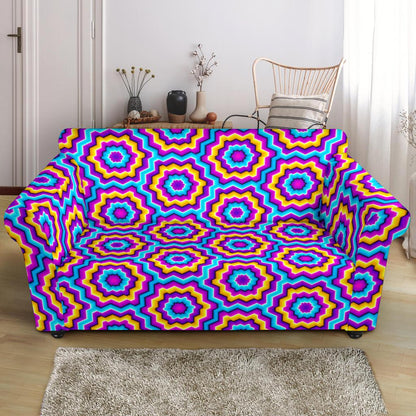 Optical illusion Techno Movement Loveseat Slipcover-JTAMIGO.COM