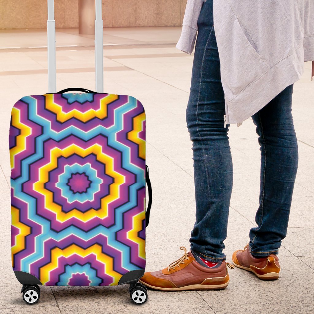 Optical Illusion Techno Movement Luggage Cover Protector