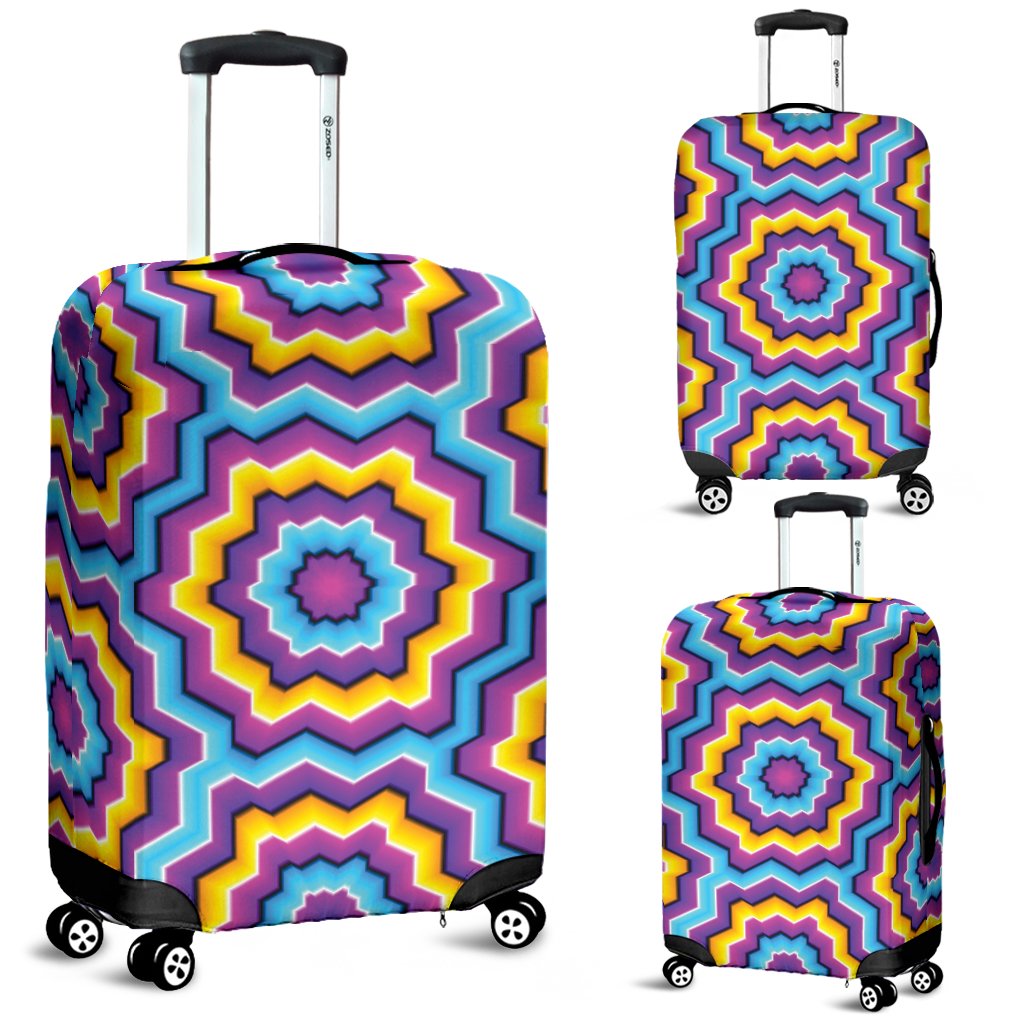Optical Illusion Techno Movement Luggage Cover Protector
