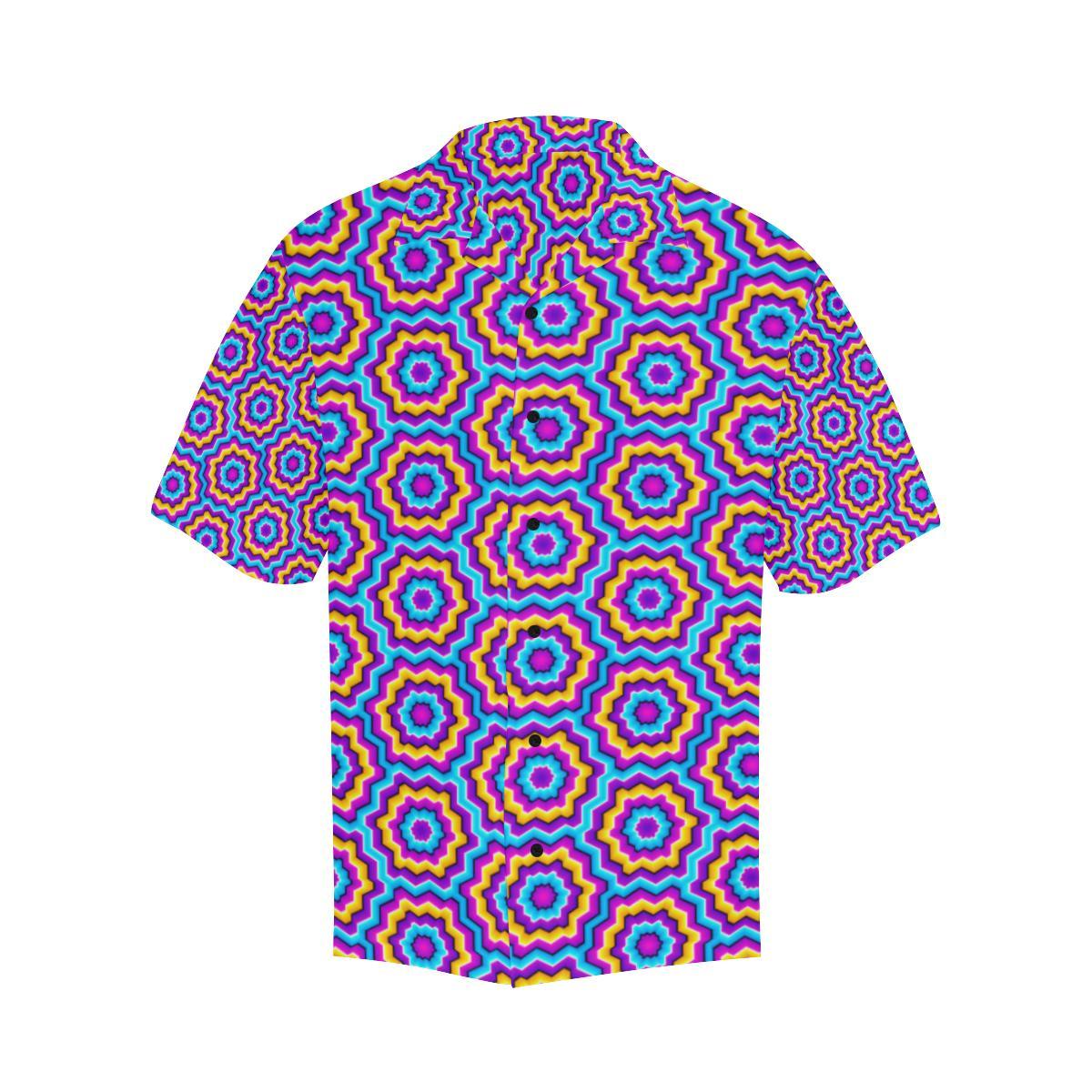 Optical illusion Techno Movement Men Aloha Hawaiian Shirt