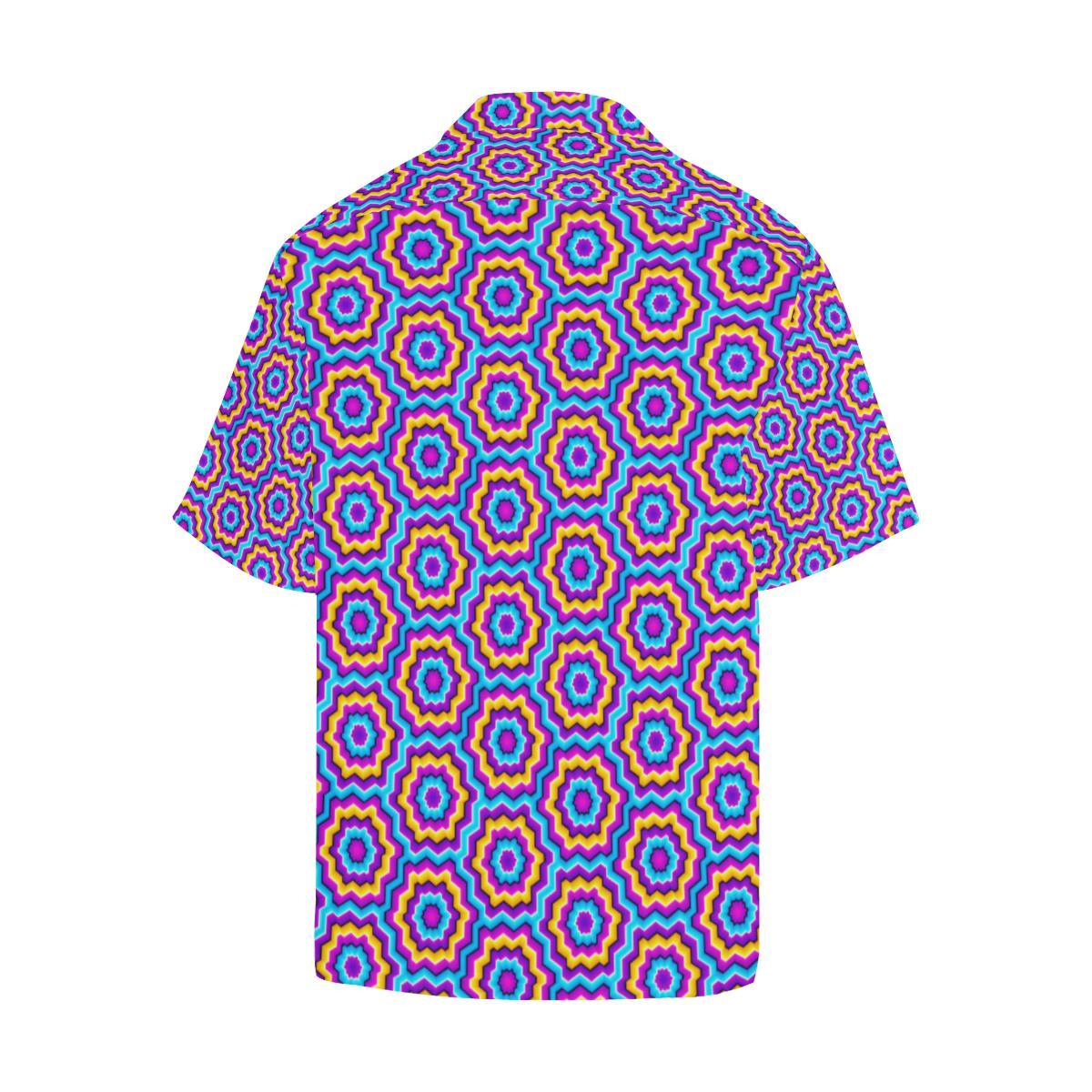 Optical illusion Techno Movement Men Aloha Hawaiian Shirt