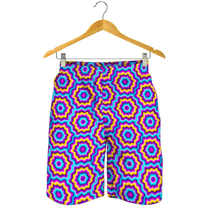 Optical illusion Techno Movement Mens Shorts-JTAMIGO.COM