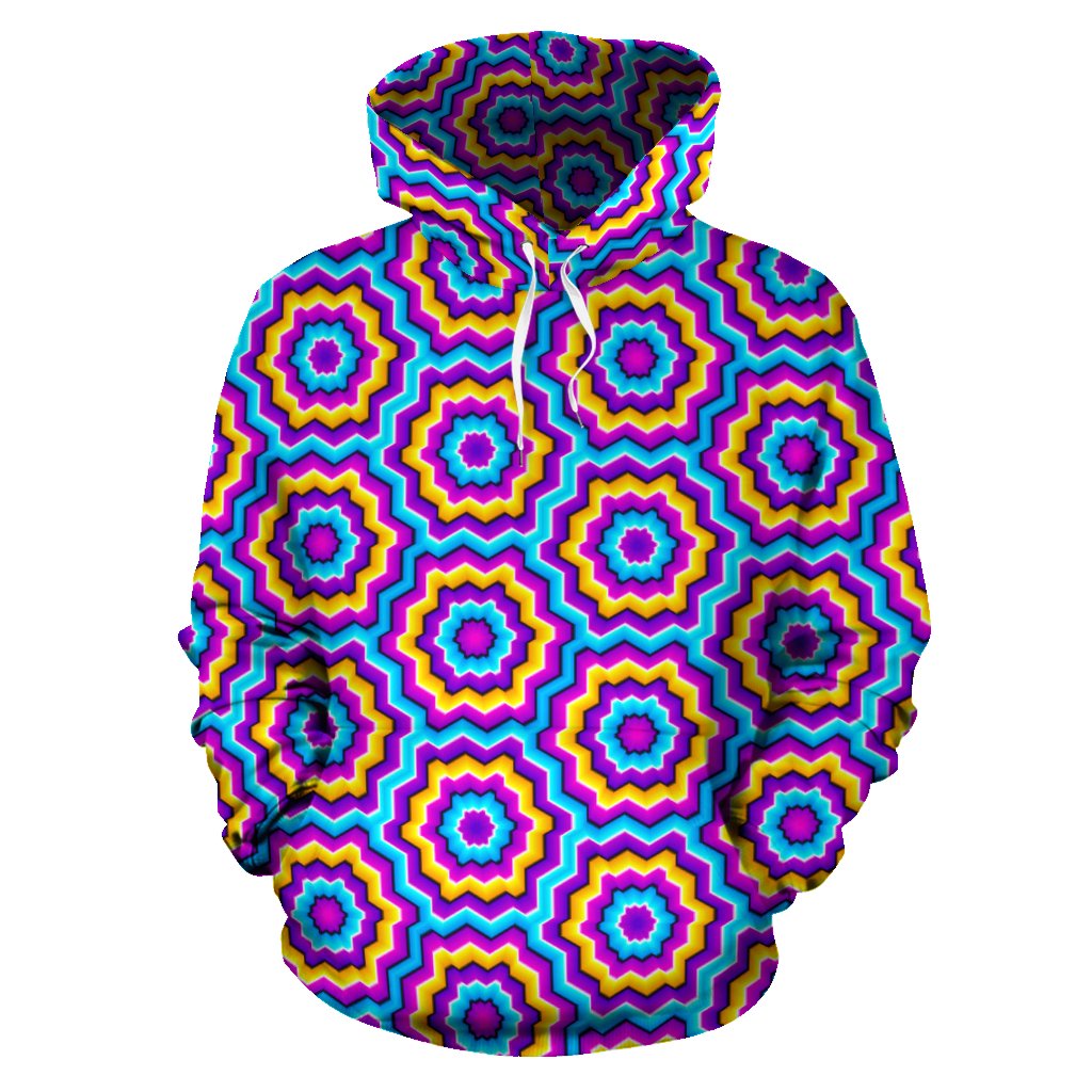 Optical illusion Techno Movement Pullover Hoodie