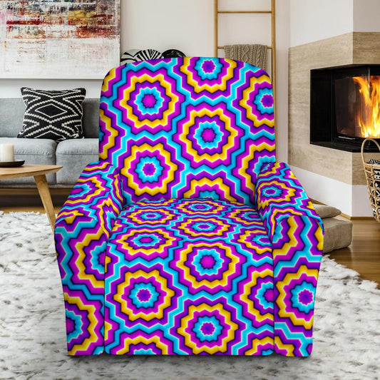 Optical illusion Techno Movement Single Sofa Slipcover -JTAMIGO.COM