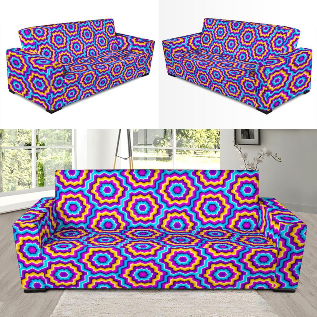Optical illusion Techno Movement Sofa Slipcover-JTAMIGO.COM