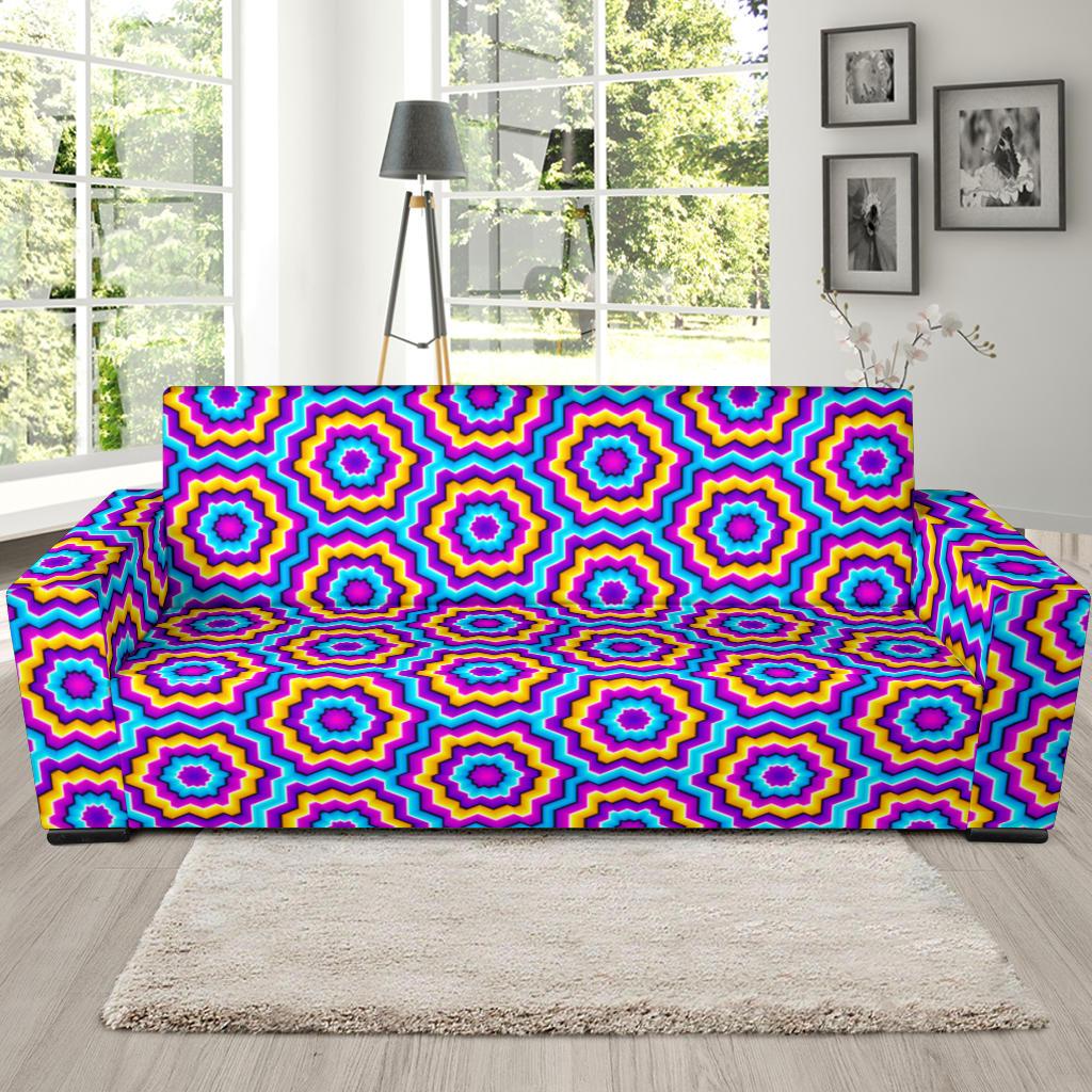Optical illusion Techno Movement Sofa Slipcover-JTAMIGO.COM
