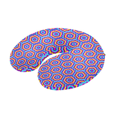 Optical illusion Techno Movement U-Shaped Travel Neck Pillow-JTAMIGO.COM