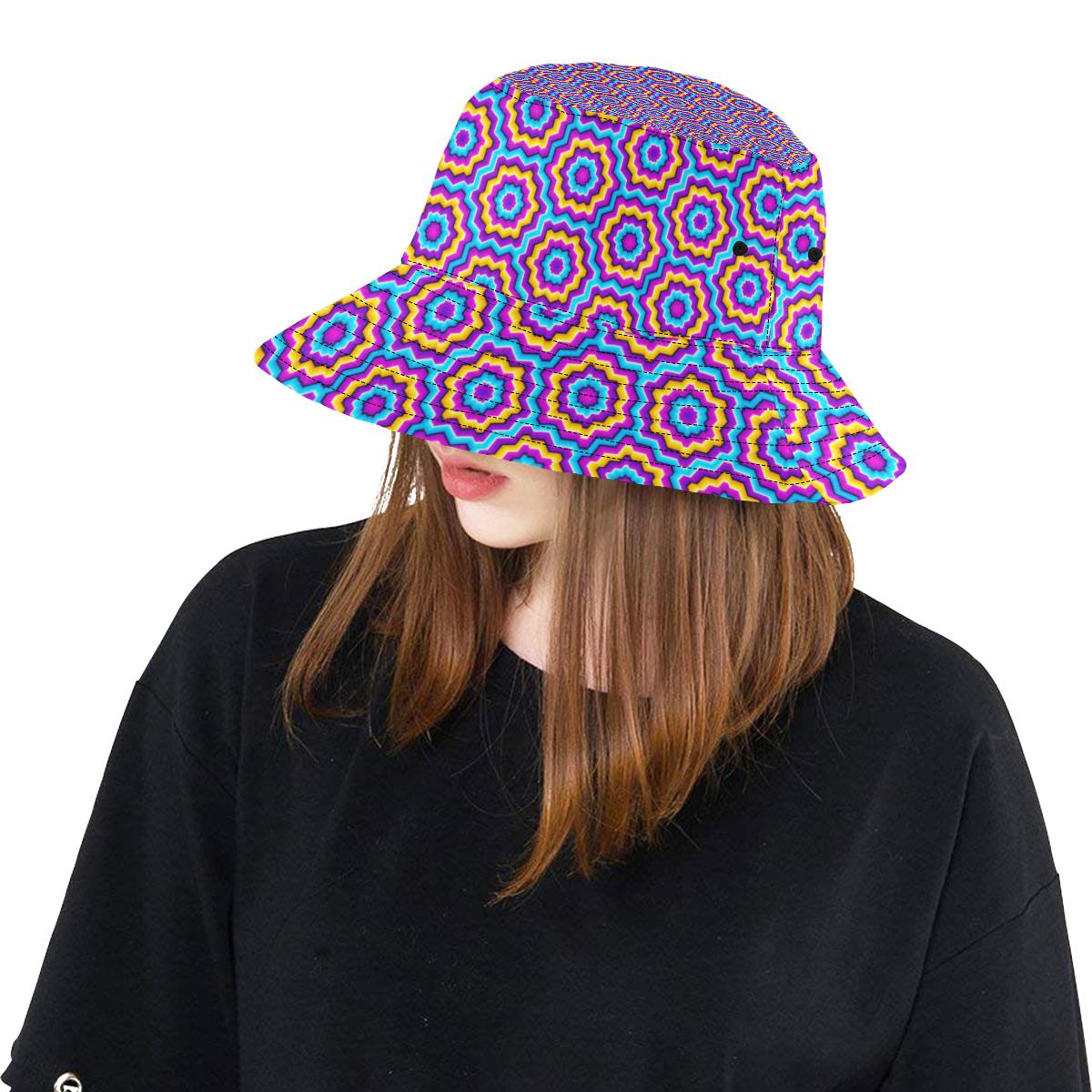 Optical illusion Techno Movement Unisex Bucket Hat