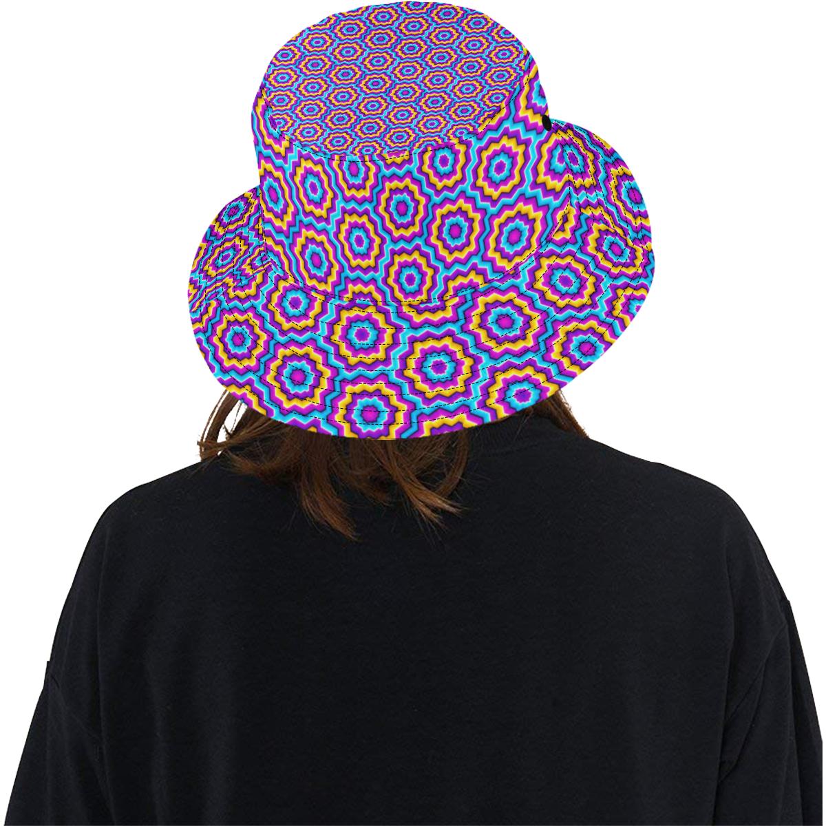 Optical illusion Techno Movement Unisex Bucket Hat