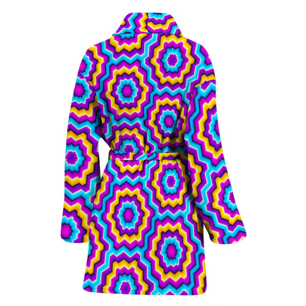 Optical illusion Techno Movement Women Bath Robe-JTAMIGO.COM