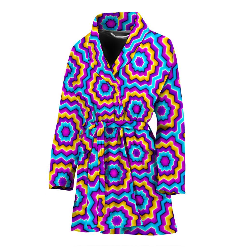 Optical illusion Techno Movement Women Bath Robe-JTAMIGO.COM